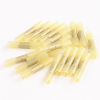 Butt connector isolated 4-6mm&sup2; shrinkable yellow