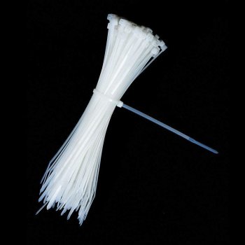 Cable tie 4.8x450mm PU 100 pieces White