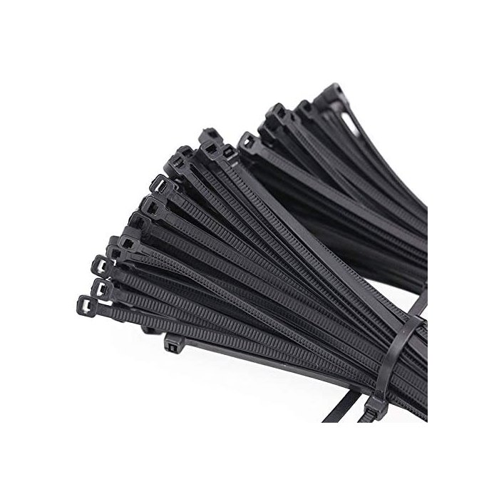 Brida para cables 2,5x200mm PU 100 piezas Negro