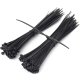 Cable tie 4.8x160mm PU 100 pieces Black
