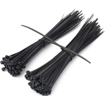 Cable tie 7.2x350mm PU 100 pieces Black