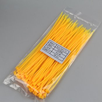 Cable tie 3.6x150mm PU 100 pieces yellow