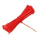 Cable tie 3.6x200mm PU 100 pieces Red