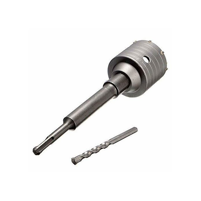 Bohrkrone Dosenbohrer SDS Plus 30-160 mm Durchmesser komplett für Bohrhammer 30 mm (4 Schneiden) SDS Plus 220 mm