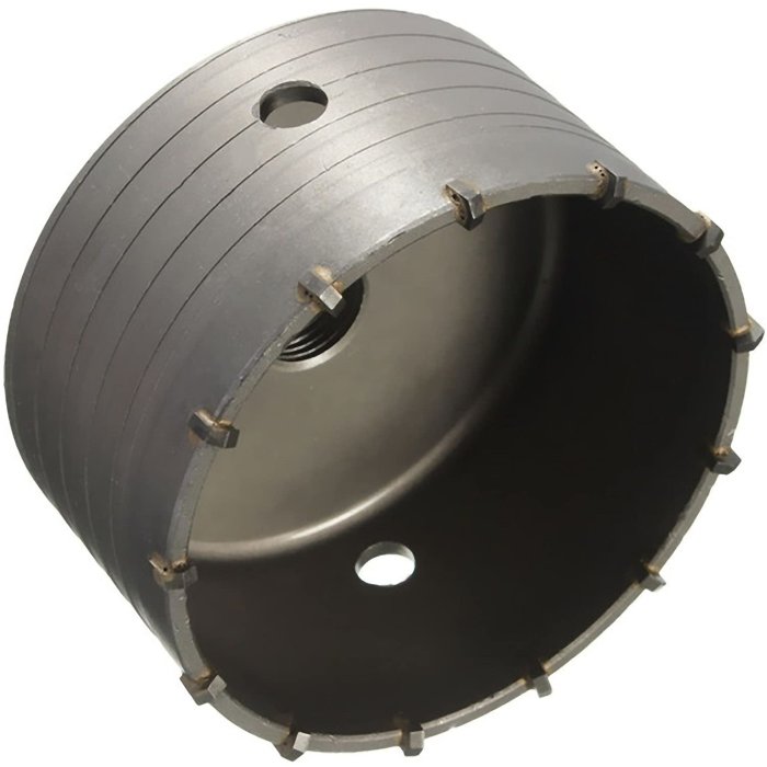 Trapano a bussola SDS Plus diametro 30-160 mm completo per trapano a percussione 55 mm (6 taglienti) senza prolunga