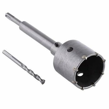Taladro tubular de corona SDS Plus 30-160 mm de diámetro completo para taladro percutor 70 mm (8 filos de corte) sin extensión