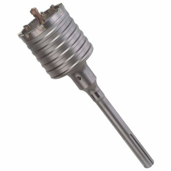 Couronne de forage pour marteau perforateur 105 mm (12 tranchants) sans rallonge