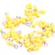 Ring cable lug insulated 0.5-6mm² M3-M8 PU 50 pieces 4-6mm² yellow M4
