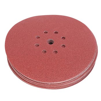 Velcro sanding discs 225mm P40 - P240 8 holes, 10 pieces P80